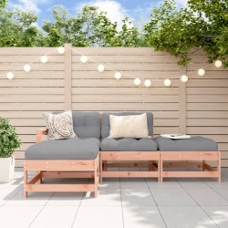 vidaXL 4-tlg. Garten-Lounge-Set Massivholz Douglasie