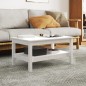 vidaXL Couchtisch Weiß 80x50x40 cm Massivholz Kiefer vidaXL Couchtisch Weiß 80x50x40 cm Massivholz Kiefer