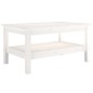 vidaXL Couchtisch Weiß 80x50x40 cm Massivholz Kiefer vidaXL Couchtisch Weiß 80x50x40 cm Massivholz Kiefer