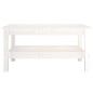 vidaXL Couchtisch Weiß 80x50x40 cm Massivholz Kiefer vidaXL Couchtisch Weiß 80x50x40 cm Massivholz Kiefer