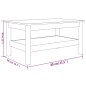 vidaXL Couchtisch Weiß 80x50x40 cm Massivholz Kiefer vidaXL Couchtisch Weiß 80x50x40 cm Massivholz Kiefer