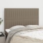 vidaXL Kopfteile 4 Stk. Taupe 72x5x78/88 cm Stoff