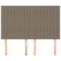 vidaXL Kopfteile 4 Stk. Taupe 72x5x78/88 cm Stoff