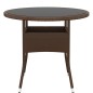 vidaXL 3-tlg. Garten-Essgruppe Poly Rattan Braun vidaXL 3-tlg. Garten-Essgruppe Poly Rattan Braun