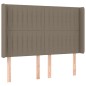 vidaXL Kopfteil mit Ohren Taupe 147x16x118/128 cm Stoff vidaXL Kopfteil mit Ohren Taupe 147x16x118/128 cm Stoff