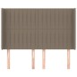 vidaXL Kopfteil mit Ohren Taupe 147x16x118/128 cm Stoff vidaXL Kopfteil mit Ohren Taupe 147x16x118/128 cm Stoff