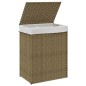 vidaXL Wäschekorb mit Deckel 46x33x60 cm Poly Rattan vidaXL Wäschekorb mit Deckel 46x33x60 cm Poly Rattan