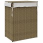 vidaXL Wäschekorb mit Deckel 46x33x60 cm Poly Rattan vidaXL Wäschekorb mit Deckel 46x33x60 cm Poly Rattan