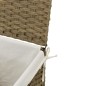 vidaXL Wäschekorb mit Deckel 46x33x60 cm Poly Rattan vidaXL Wäschekorb mit Deckel 46x33x60 cm Poly Rattan