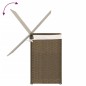 vidaXL Wäschekorb mit 2 Fächern 53x35x57 cm Poly Rattan vidaXL Wäschekorb mit 2 Fächern 53x35x57 cm Poly Rattan