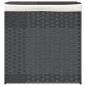 vidaXL Wäschekorb mit 2 Fächern Grau 53x35x57 cm Poly Rattan vidaXL Wäschekorb mit 2 Fächern Grau 53x35x57 cm Poly Rattan