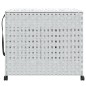 vidaXL Wäschekorb mit Rollen Weiß 66x35x60 cm Rattan vidaXL Wäschekorb mit Rollen Weiß 66x35x60 cm Rattan