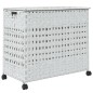 vidaXL Wäschekorb mit Rollen Weiß 66x35x60 cm Rattan vidaXL Wäschekorb mit Rollen Weiß 66x35x60 cm Rattan