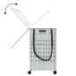 vidaXL Wäschekorb mit Rollen Weiß 66x35x60 cm Rattan vidaXL Wäschekorb mit Rollen Weiß 66x35x60 cm Rattan