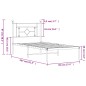vidaXL Bettgestell mit Kopfteil Metall Schwarz 90x200 cm vidaXL Bettgestell mit Kopfteil Metall Schwarz 90x200 cm