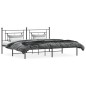 vidaXL Bettgestell mit Kopfteil Metall Schwarz 193x203 cm vidaXL Bettgestell mit Kopfteil Metall Schwarz 193x203 cm