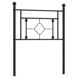 vidaXL Kopfteil Metall Schwarz 80 cm