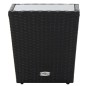 3-tlg. Bistro-Set Poly Rattan und Glas Schwarz 3-tlg. Bistro-Set Poly Rattan und Glas Schwarz