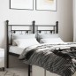 vidaXL Kopfteil Metall Schwarz 120 cm