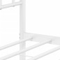 vidaXL Bettgestell mit Kopfteil Metall Weiß 135x190 cm vidaXL Bettgestell mit Kopfteil Metall Weiß 135x190 cm