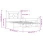 vidaXL Bettgestell mit Kopf- und Fußteil Metall Weiß 100x200 cm vidaXL Bettgestell mit Kopf- und Fußteil Metall Weiß 100x200 cm