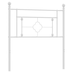 vidaXL Kopfteil Metall Weiß 100 cm