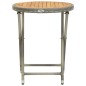 3-tlg. Bistro-Set Poly Rattan und Akazienholz Grau 3-tlg. Bistro-Set Poly Rattan und Akazienholz Grau