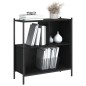 vidaXL Bücherregal Schwarz 72x28x77,5 cm Holzwerkstoff vidaXL Bücherregal Schwarz 72x28x77,5 cm Holzwerkstoff