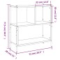 vidaXL Bücherregal Schwarz 72x28x77,5 cm Holzwerkstoff vidaXL Bücherregal Schwarz 72x28x77,5 cm Holzwerkstoff