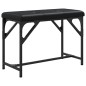 vidaXL Essbank Schwarz 62x32x45 cm Stahl und Kunstleder vidaXL Essbank Schwarz 62x32x45 cm Stahl und Kunstleder