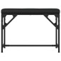 vidaXL Essbank Schwarz 62x32x45 cm Stahl und Kunstleder vidaXL Essbank Schwarz 62x32x45 cm Stahl und Kunstleder