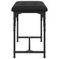 vidaXL Essbank Schwarz 62x32x45 cm Stahl und Kunstleder vidaXL Essbank Schwarz 62x32x45 cm Stahl und Kunstleder