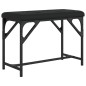 vidaXL Essbank Schwarz 62x32x45 cm Stahl und Kunstleder vidaXL Essbank Schwarz 62x32x45 cm Stahl und Kunstleder