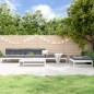 vidaXL 5-tlg. Garten-Lounge-Set Weiß Massivholz Kiefer vidaXL 5-tlg. Garten-Lounge-Set Weiß Massivholz Kiefer