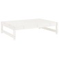 vidaXL 5-tlg. Garten-Lounge-Set Weiß Massivholz Kiefer vidaXL 5-tlg. Garten-Lounge-Set Weiß Massivholz Kiefer