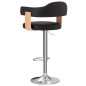 vidaXL Barhocker 2 Stk. Schwarz Bugholz und Kunstleder vidaXL Barhocker 2 Stk. Schwarz Bugholz und Kunstleder