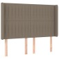 vidaXL LED Kopfteil Taupe 147x16x118/128 cm Stoff vidaXL LED Kopfteil Taupe 147x16x118/128 cm Stoff