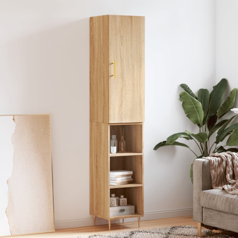 vidaXL Highboard Sonoma-Eiche 34,5x34x180 cm Holzwerkstoff vidaXL Highboard Sonoma-Eiche 34,5x34x180 cm Holzwerkstoff