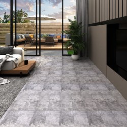 vidaXL PVC-Fliesen Selbstklebend 5,21 m² 2 mm Zementbraun