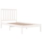 vidaXL Massivholzbett Weiß Kiefer 75x190 cm vidaXL Massivholzbett Weiß Kiefer 75x190 cm