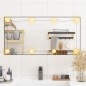 vidaXL Wandspiegel mit LED-Leuchten 40x80 cm Glas Rechteckig vidaXL Wandspiegel mit LED-Leuchten 40x80 cm Glas Rechteckig