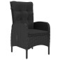 vidaXL 3-tlg. Garten-Essgruppe Poly Rattan und Akazienholz Schwarz vidaXL 3-tlg. Garten-Essgruppe Poly Rattan und Akazienholz Schwarz
