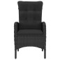 vidaXL 3-tlg. Garten-Essgruppe Poly Rattan und Akazienholz Schwarz vidaXL 3-tlg. Garten-Essgruppe Poly Rattan und Akazienholz Schwarz
