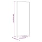 vidaXL Wandspiegel 40x100 cm Glas Rechteckig vidaXL Wandspiegel 40x100 cm Glas Rechteckig