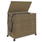 vidaXL Wäschekorb mit Rollen 66x35x60 cm Rattan vidaXL Wäschekorb mit Rollen 66x35x60 cm Rattan