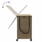 vidaXL Wäschekorb mit Rollen 66x35x60 cm Rattan vidaXL Wäschekorb mit Rollen 66x35x60 cm Rattan