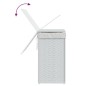 vidaXL Wäschekorb mit Deckel Weiß 46x33x60 cm Poly Rattan vidaXL Wäschekorb mit Deckel Weiß 46x33x60 cm Poly Rattan