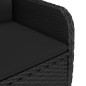 vidaXL 3-tlg. Garten-Essgruppe Poly Rattan und Akazienholz Schwarz vidaXL 3-tlg. Garten-Essgruppe Poly Rattan und Akazienholz Schwarz