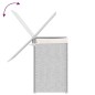 vidaXL Wäschekorb mit 2 Fächern Weiß 53x35x57 cm Poly Rattan vidaXL Wäschekorb mit 2 Fächern Weiß 53x35x57 cm Poly Rattan
