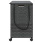 vidaXL Wäschekorb mit Rollen Grau 66x35x60 cm Rattan vidaXL Wäschekorb mit Rollen Grau 66x35x60 cm Rattan